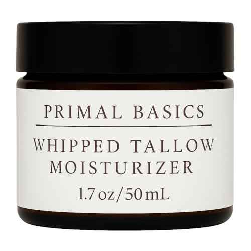 100% Grass Fed Grass Finished Whipped Vanilla Beef Tallow Moisturizer/Body Balm for Face, Body, Oily, Dry, Sensitive Skin -Contains Vitamins A, D, E, K -USA Made