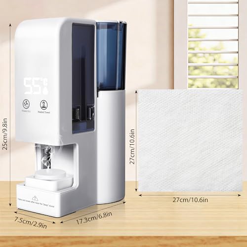 Hot Face Towel Warmer Machine with Steam, 5-Second Heating
