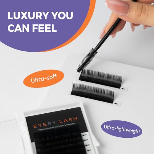 Eyesy Lash Cashmere Volume Eyelash Extensions 0.07mm D Curl 15mm