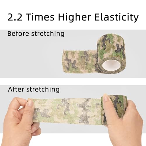 6pc Self-Adhesive Cohesive Bandage Wrap Set - Tattoo Grip & Athletic Tape