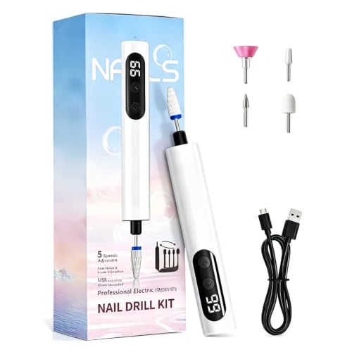 BYXIWA Electric Nail Polisher with Adjustable Speed Nail Drill – Portable Manicure & Pedicure Kit (Variation 1)