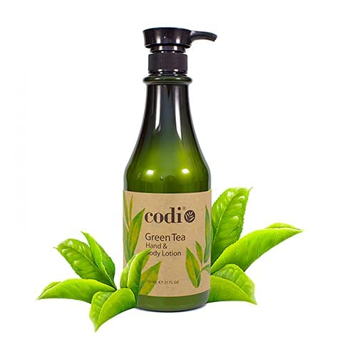 Codi Green Tea Lotion - Green Tea Body and Hand Lotion for Women and Men - Green Tea Body Lotion with Wonderful Green Tea Scent - Less Greasy and Quick Absorbent - 1 750ml Bottle and 2 100ml Tubes