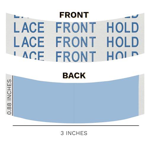 Sunshine Tape Blue Liner Lace Front Wig Tape, 108 Strips