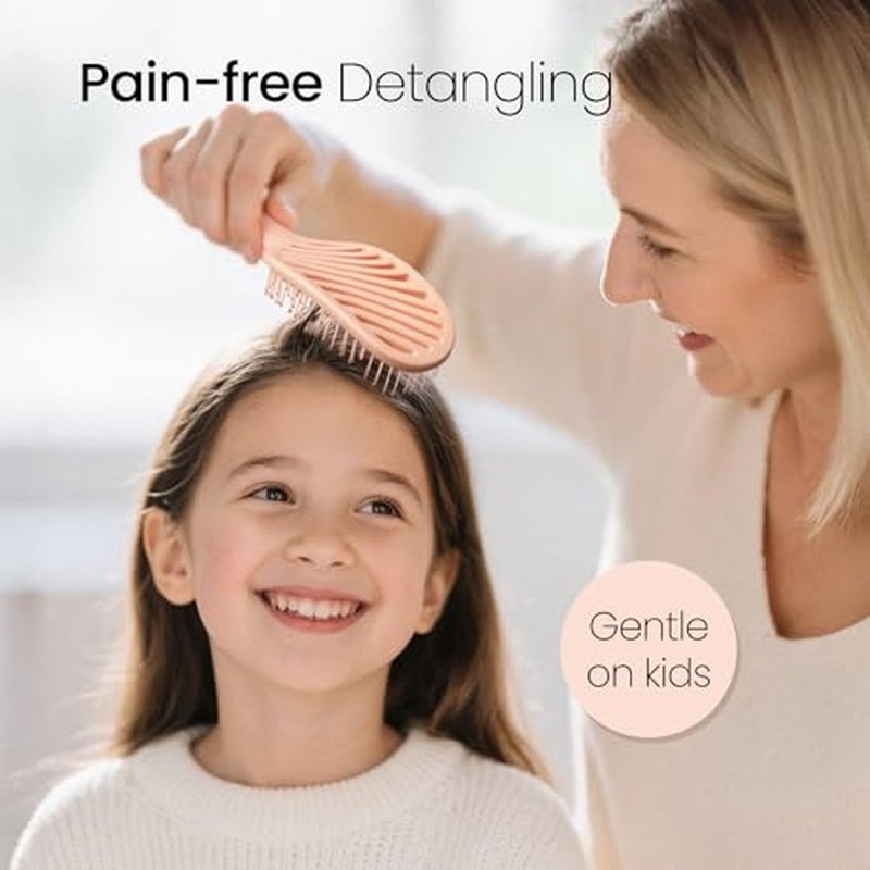 AIMIKE Rose Detangler Brush for Wet & Dry Hair – Pain-Free