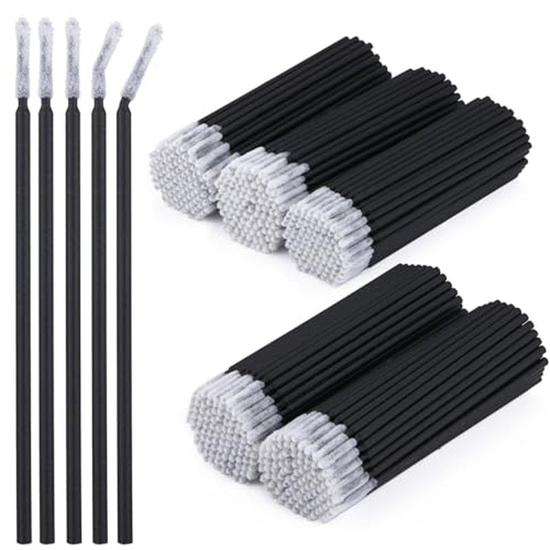 500 Black Micro Brushes - Eyelash Extensions & Mascara Applicators