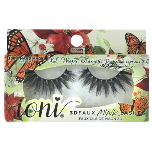 Handmade 3D Faux Mink False Eyelashes - Wispy Dramatic