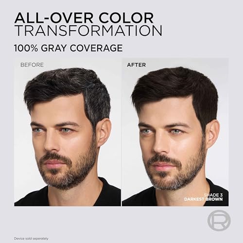 L'Oreal Paris Colorsonic Permanent Hair Dye Cartridge - 4 Dark Natural Brown, Quick Root Touch Up & All-Over Color