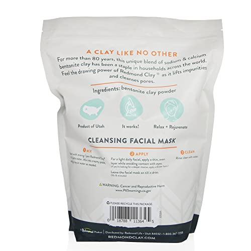 Redmond Clay ? Natural Bentonite Clay, Soothing Mud Mask, 6lb bag¡¦