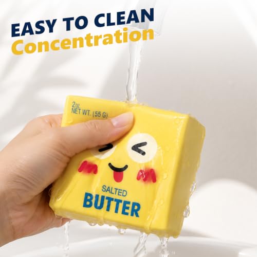 CKXMHM Smiley Butter Squishy Stress Relief Toy - Slow Rebound Squeeze Toy