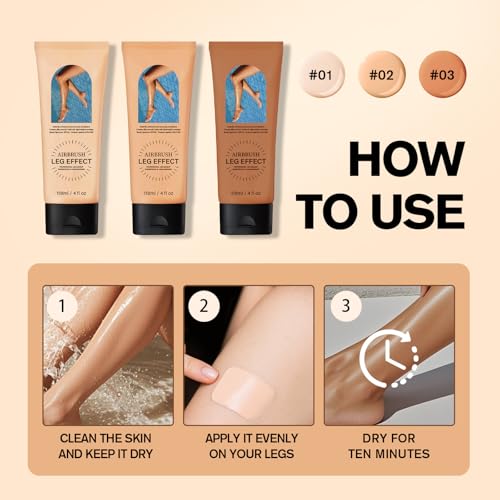 Waterproof Leg Makeup Concealer - Long-Lasting & Transfer Resistant (Bronze)