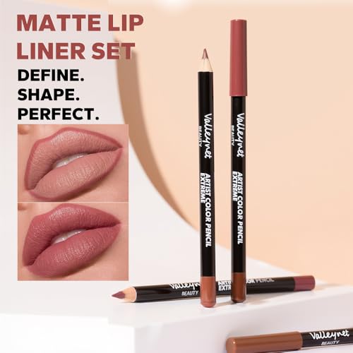 BestLand 12-Color Matte Lip Liner Set - Long-Lasting & Smudge-Proof