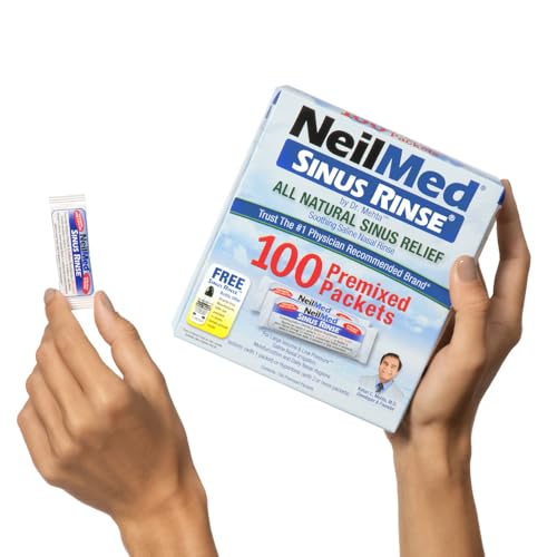 NeilMed Sinus Rinse Refill Packets 100 Count - All Natural Relief - Variation 1