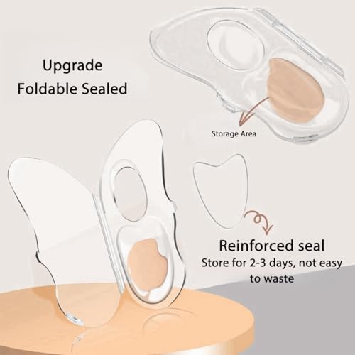 Rowcay Acrylic Makeup Palette Set 2-Pack with Spatula