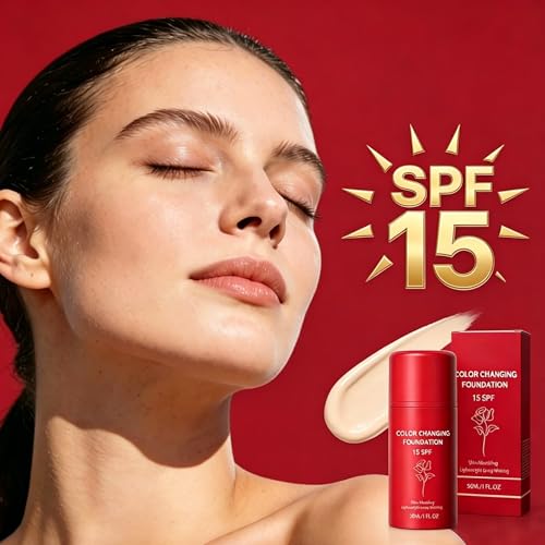 Color Changing Foundation - Skin-Adapting Liquid Makeup SPF 15