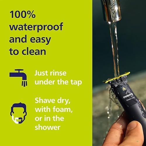 Philips OneBlade Trimmer & Shaver - Waterproof Electric Razor