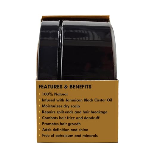 Extra Dark Jamaican Black Castor Oil Pomade - 4 oz for Hair Moisturizing