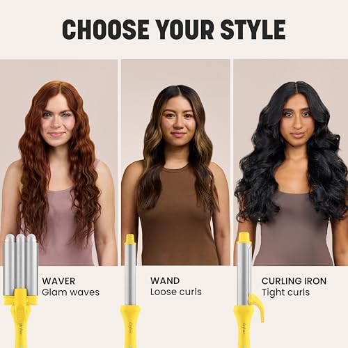 Drybar The Mixologist Interchangeable Styling Iron – Curling Wand & Waver Attachments