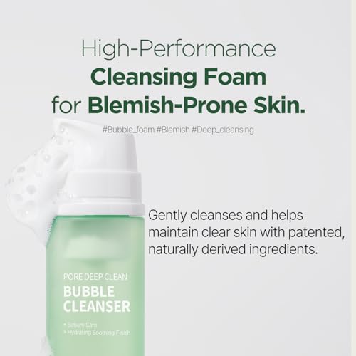 PONGDANG Pore Deep Clean Bubble Cleanser 5.11 fl.oz | Facial Foam for acne-prone skin | Zero Irritation | Sebum Control & Hydrating Wash | Korean Skin Care