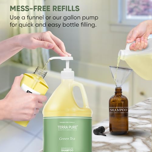 Terra Pure Hotel Shampoo | 1 Gallon | For Hospitality & Vacation Rentals to Refill Dispensers | (Single Gallon)