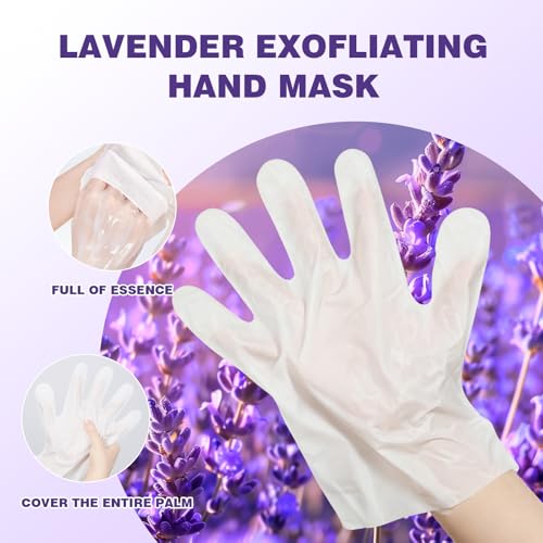 Hydrating Lavender Hand Masks 3-Pack for Soft, Moisturized Hands