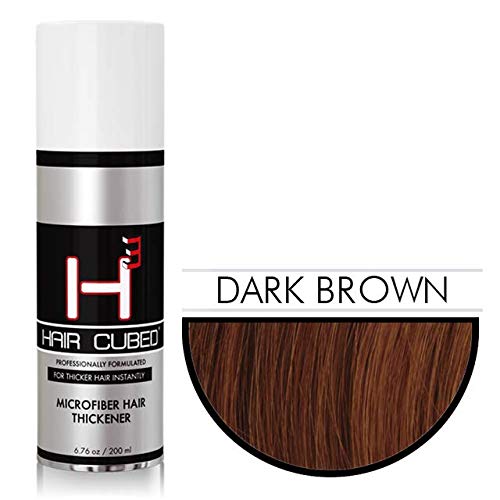 Hair Cubed H3 Hair Fibers for Thinning Hair - Dark Brown