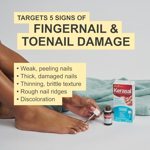 Kerasal Multi-Purpose Nail Repair 0.43oz - Restores Damaged Nails, Brush Applicator, Pack of 1