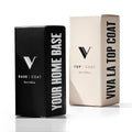 V Beauty Pure Set - Gel Base Coat and No Wipe Gel Top Coat