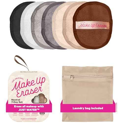 7-Day Set, Erase All Makeup with Just Water, Including Waterproof Mascara, Eyeliner, Foundation, Lipstick, Sunscreen, and More! 7ct