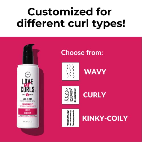 Love Ur Curls Ultra-Defining Curl Kit - Simplified Curly Hair Routine - Hydrating & Repairing - Vegan & Cruelty-Free - with Irish Sea Moss, Aloe Vera & Shea Butter for Extra-Defined, Healthy Curls.