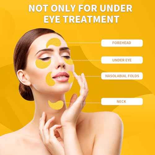 Under Eye Patches 70PCS, 24K Gold Eye Patches for Puffy Eyes Treatment, Under Eye Masks for Dark Circles and Puffiness, Non-Irritating Eye Mask Skincare, Eyes Bags Treatment, Eye Gel Pads