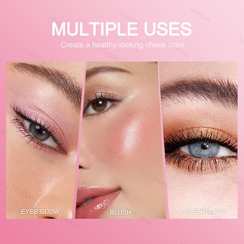 KYDA Pink Shimmer Blush – Gradient Cherry Blossom Buildable Powder