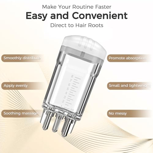 Minoxidil Applicator Bottle with Root Comb Brush