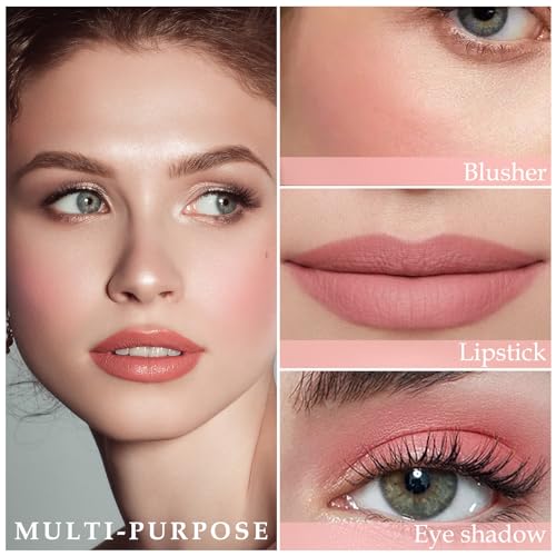 Boobeen Double-Head Cream Blush Stick - Long-Lasting Cheek & Lip Tint