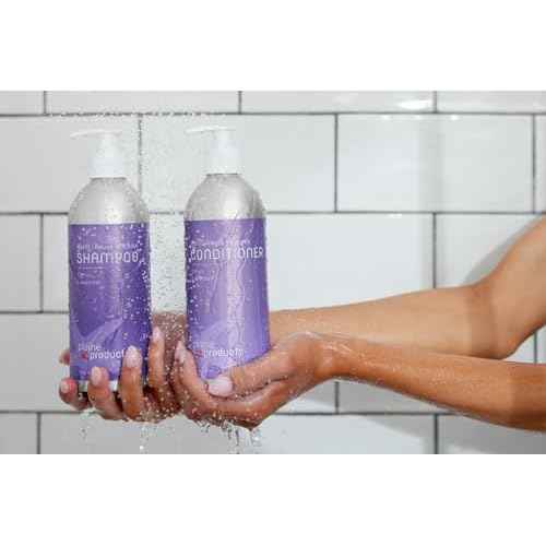 Plaine Products Eco-Friendly Shampoo and Conditioner - Citrus Lavender - Sulfate Free, 16oz (Refillable Bottles with Pumps)