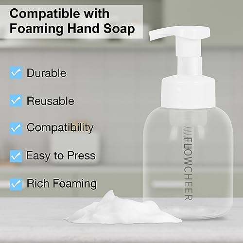 flowcheer Foaming Hand Soap Tablet Refills+ Pump Bottle Dispenser 12 OZ/350 ML Refillable with 12 Pack Variety Fragrance Soap Refills Tablet