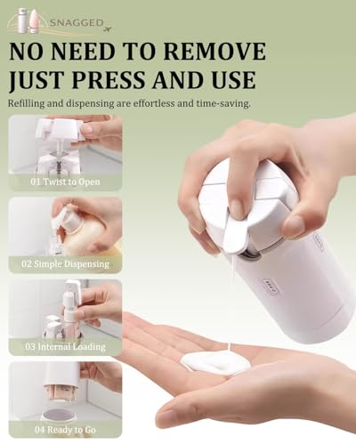 Travel Size 4-in-1 Pump Dispenser Bottles 30ml Leak-Proof