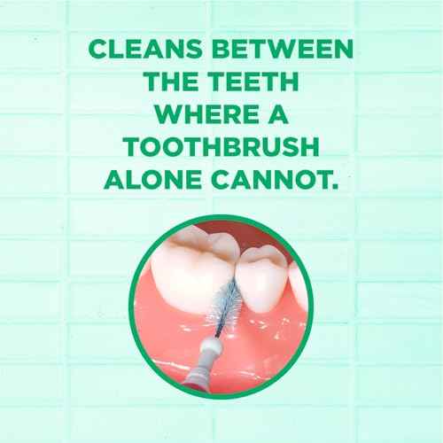 GUM Proxabrush Go-Betweens - Moderate - Interdental Brushes - Soft Bristled Dental Picks for Plaque Removal & Gum Health - Safe for Braces & Dental Devices, 15 Count