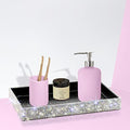 TISHAA Bling Decorative Tray Holder ? Makeup Cosmetic Jewelry Ring Key Display Dish Plate Storage Organizer Crystal Rhinestone Glitter Vanity Bathroom Bedroom Home Decor (White)