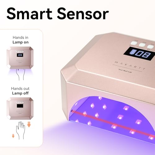 Makartt Aurora 30W UV LED Nail Lamp – Rechargeable, 39 LEDs, 4 Timers