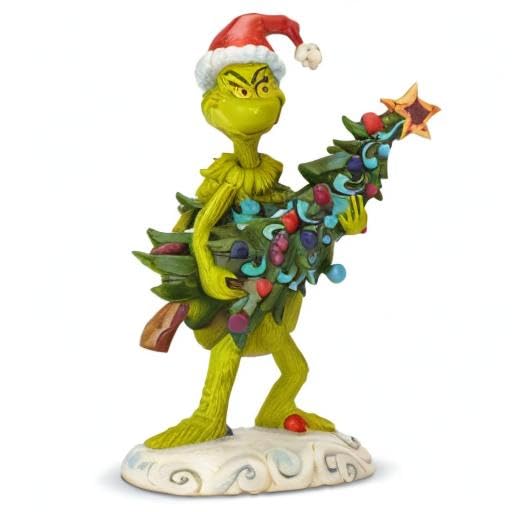 Enesco Dr. Seuss The Grinch by Jim Shore Stealing Tree Figurine, 8.66", Multicolor