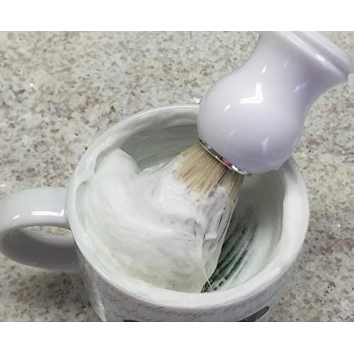 Old Spice Shaving Soap, thick lather, wonderful scent. Just like dad and grandpa used.
