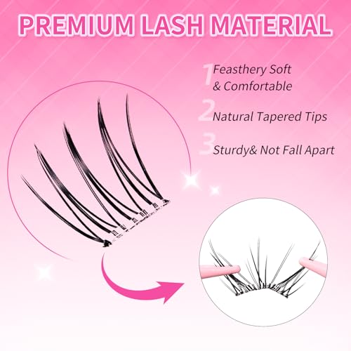 Self-Adhesive Lash Clusters 11-13MM - 90 pcs Wispy
