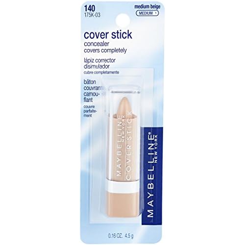 Maybelline New York Cover Stick Corrector Concealer, Medium Beige, 0.16 oz.
