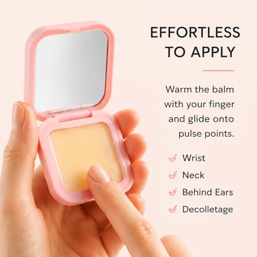 Solid Perfume Balm 2-Pack with Mirror - Portable Travel Fragrance