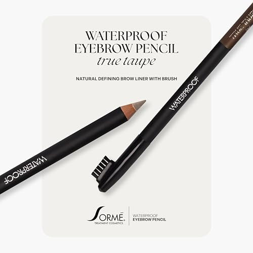 Sormé Waterproof Eyebrow Pencil - True Taupe with Brush