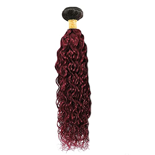 Kinky Curly Human Hair Bundle 28" - 1B99J Ombre Black Burgundy