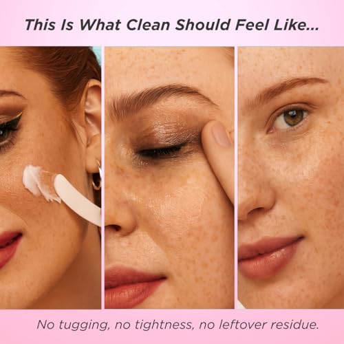 Epielle Melting Cleansing Balm Oil Cleanser - Tea Tree Oil Makeup Remover for Face, Gentle Deep Pore Cleanser, Waterproof Mascara Remover, Sensitive Skin Safe, 1.05oz