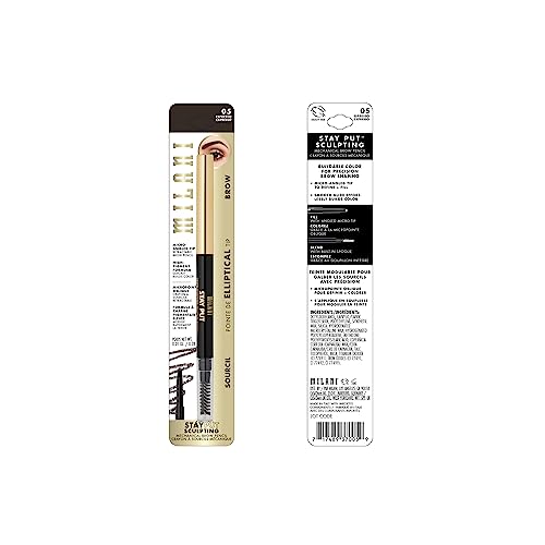 Milani Stay Put Brow Sculpting Mechanical Pencil - Espresso (0.01 Ounce) Cruelty-Free Long-Lasting Eyebrow Pencil that Defines and Shapes Brows (Pack of 2)