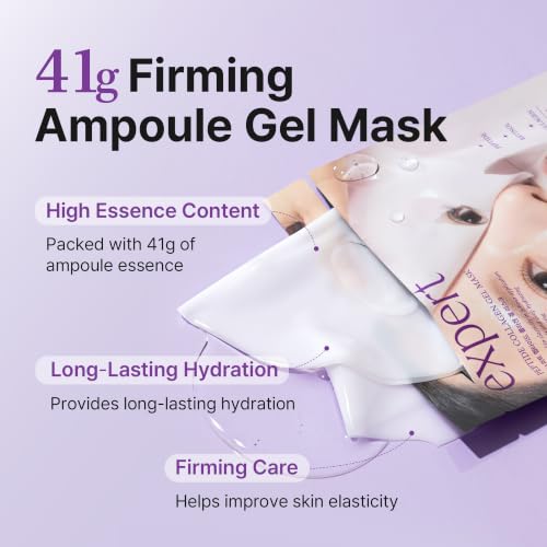 Ariul Expert Peptide Collagen Gel Mask Pack of 4 – Firming Hydrating Hydrogel Sheet Face Masks