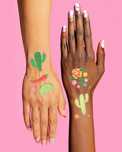 xo, Fetti Fiesta Metallic Tattoos - 52 Styles Cinco De Mayo